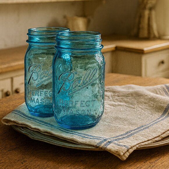 2 Vintage 1913- 1915 Mason Jar Heritage Collection Limited Edition 100 Years - Picture 1 of 9